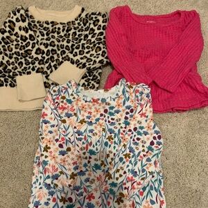 Lot of 3 Girls Long Sleeve Tops- Size 12-18 mon- Gap/Carter’s